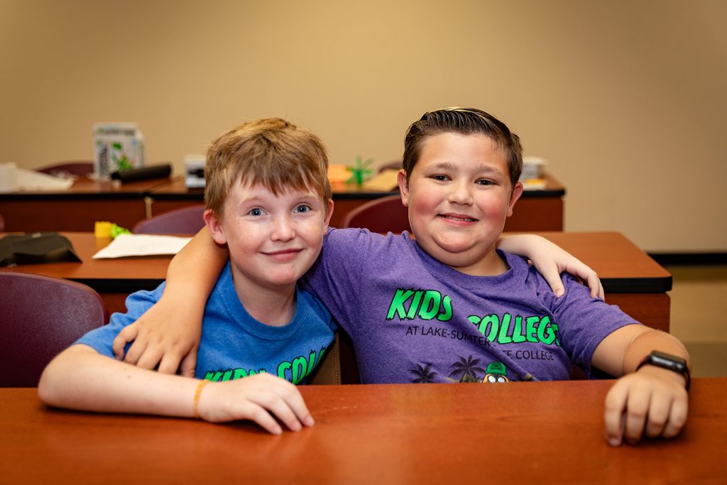 Kids college students