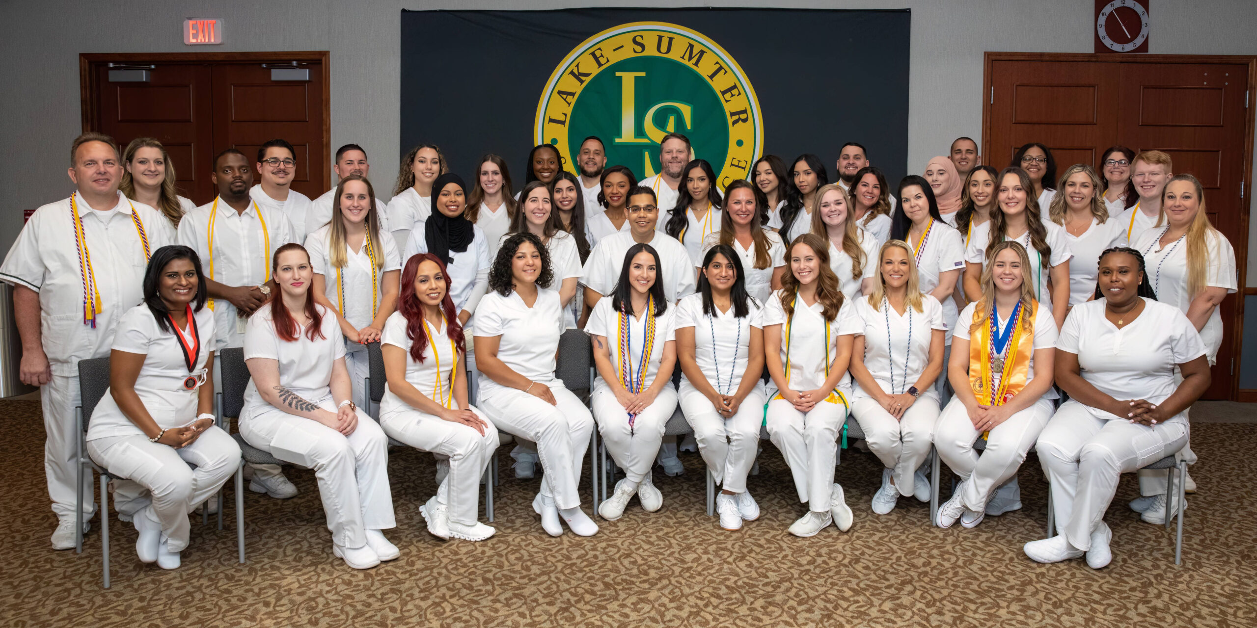 Photo of Lake-Sumter State College nursing graduates, Spring 2023