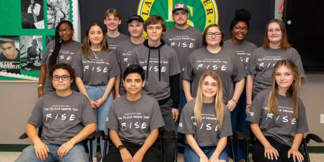 RISE students pose for a photo at LSSC's Sumter campus on their celebration day