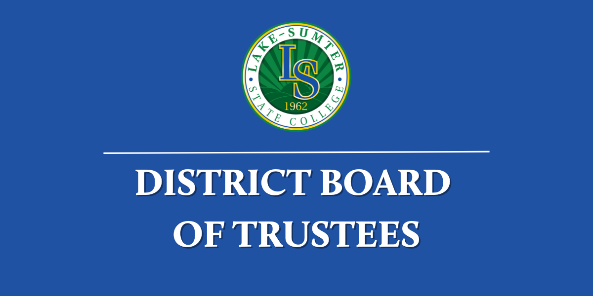 District Board of Trustees Welcomes New Members, Elects 2025-26 Leadership