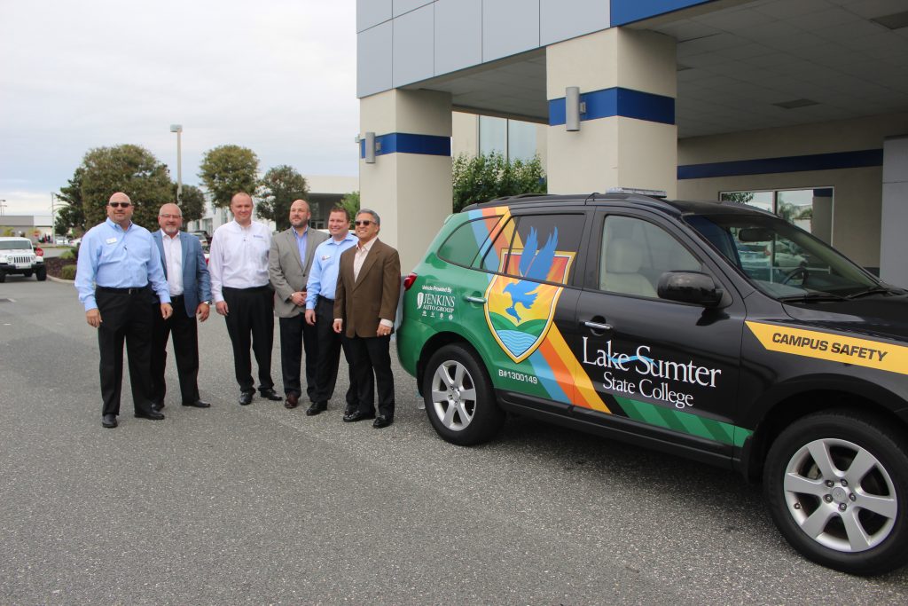 Jenkins Auto Group donates vehicle for campus safety to LSSC Lake