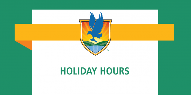 LSSC logo banner with text reading Holiday Hours