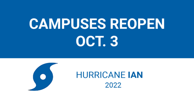 Text: campuses reopen October third