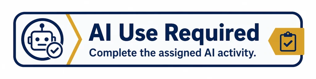 AI Use Required button