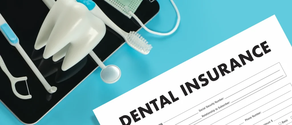 Dental insurance form with a stethoscope.