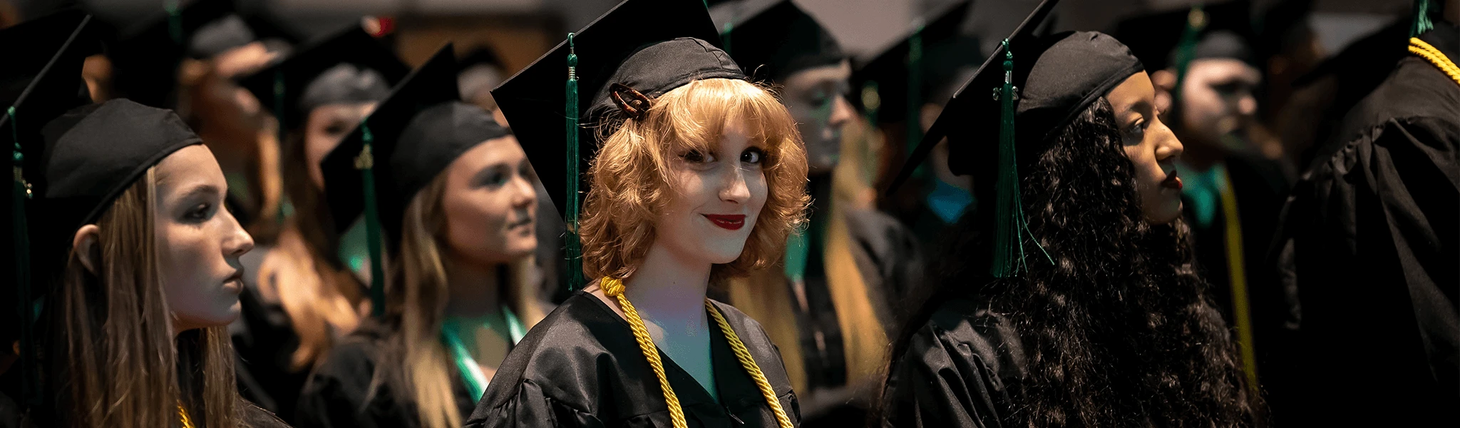 grads in commencement ceremony